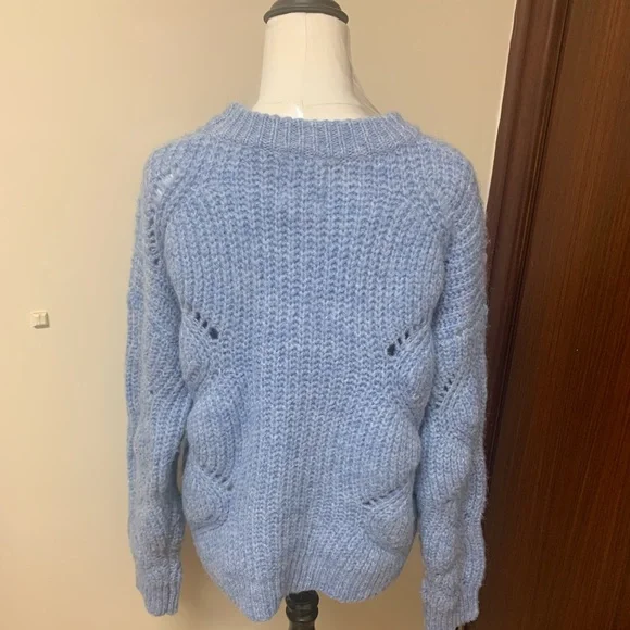 Blue knitted jumper, Barely worn - Picture 2 of 3